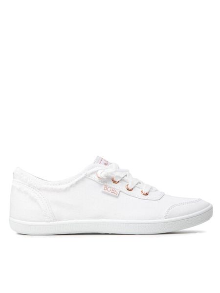 Skechers Tenisówki Bobs B Cute 33492/WHT Biały. Białe trampki Skechers, bez wzorów, z materiału, bez zapięcia. Za 156.99 zł.