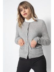 Perfect Cashmere Kaszmirowy kardigan "Amy" w kolorze jasnoszarym rozmiar: XL. Szare kardigany Perfect Cashmere, xl, bez wzorów, z kaszmiru. Za 356.61 zł.