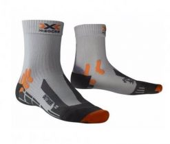 Skarpetki trekkingowe damskie X-Socks® Outdoor sportowe. Szare skarpety X Socks, bez wzorów, z elastanu. Za 40.49 zł.