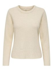 ONLY Sweter w kolorze beżowym rozmiar: XS. Brązowe swetry Only, xs, bez wzorów, ze splotem, bez ramiączek. Za 87.61 zł.