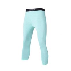 Damskie legginsy termoaktywne 3/4 100% wełna merynosów - Bjork 210. Zielone legginsy FJORK MERINO, bez wzorów, z wełny. Za 479.00 zł.