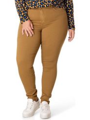 Yesta Dżinsy - Slim fit - w kolorze jasnobrązowym rozmiar: 54/56. Brązowe jeansy Yesta, z aplikacjami. Za 52.79 zł.