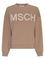 MOSS COPENHAGEN Bluza "Mela" w kolorze jasnobrązowym rozmiar: XS/S. Brązowe bluzy Moss Copenhagen, s, bez wzorów, bez kaptura. Za 135.81 zł.