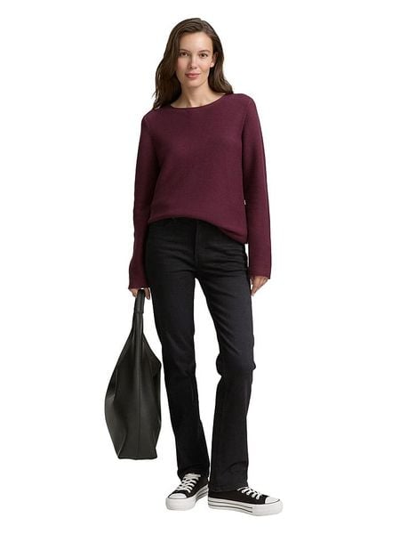 Tom Tailor Dżinsy - Straight fit - w kolorze czarnym rozmiar: W27/L32. Czarne jeansy Tom Tailor, l, z aplikacjami, z podwyższonym stanem. Za 109.95 zł.