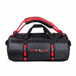 Torba DIVE TEAM 90 L do nurkowania. Czarne torby na ramię AGAMA, bez wzorów, z materiału, na ramię, duże, bez dodatków. Za 336.72 zł.