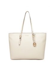 MICHAEL Michael Kors Torebka Quinn 30T5GQNT9L Écru. Shopper MICHAEL Michael Kors, bez wzorów, ze skóry, bez dodatków. Za 1,109.00 zł.