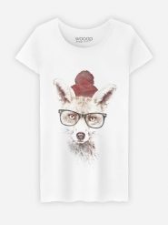 WOOOP Koszulka w kolorze białym rozmiar: XL. Białe bluzki Wooop, xl, bez wzorów, z bawełny, bez kołnierzyka, bez ramiączek. Za 56.99 zł.