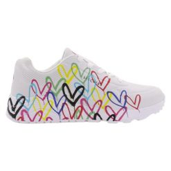 Buty na co dzień damskie SKECHERS UNO LITE SPREAD THE LOVE. Białe obuwie sportowe Skechers, bez zapięcia, trekkingowe, Skechers Sport. Za 219.00 zł.