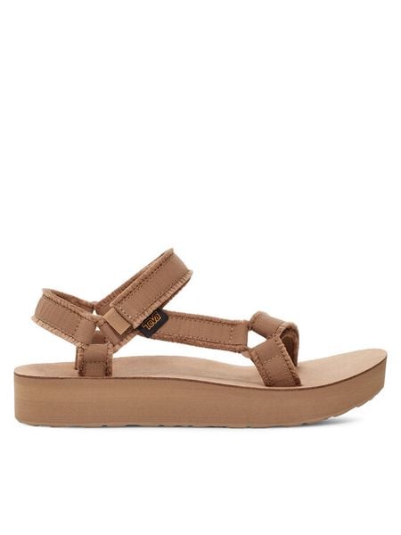 Teva Sandały Midform Universal Canvas 1127570 Brązowy. Brązowe sandały Teva, bez wzorów, z materiału, bez obcasa, na płaskiej podeszwie, bez zapięcia. Za 242.99 zł.