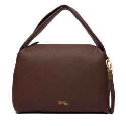 Torebka Tommy Hilfiger. Brązowe torebki klasyczne TOMMY HILFIGER, bez wzorów, bez dodatków. Za 849.99 zł.