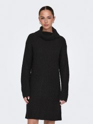 JDY Sukienka "Bigum" w kolorze czarnym rozmiar: S. Czarne sukienki JDY, na co dzień, s, bez wzorów, bez kołnierzyka, bez ramiączek, midi, proste. Za 93.95 zł.