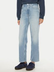 Tommy Jeans Jeansy Layla DW0DW19581 Niebieski Straight Fit. Niebieskie jeansy Tommy Jeans, bez wzorów. Za 249.99 zł.