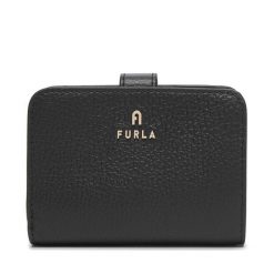 Portfel Furla. Czarne portfele Furla, bez wzorów. Za 674.99 zł.