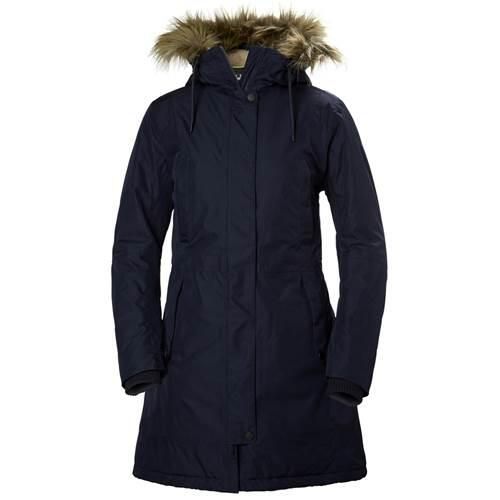 Parka damska Helly Hansen Mayen. Niebieskie kurtki Helly Hansen, na zimę, bez kaptura. W wyprzedaży za 928.00 zł.