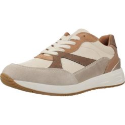 Buty GEOX D BULMYA Beżowy. Brązowe trekkingi Geox, z tkaniny, trekkingowe. Za 400.75 zł.