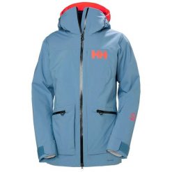 Damska kurtka narciarska Helly Hansen Powderqueen Infinity. Niebieskie kurtki narciarskie Helly Hansen, bez wzorów, bez kaptura, narciarskie. W wyprzedaży za 2,074.50 zł.