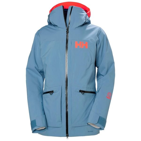 Damska kurtka narciarska Helly Hansen Powderqueen Infinity. Niebieskie kurtki narciarskie Helly Hansen, bez wzorów, bez kaptura, narciarskie. W wyprzedaży za 2,074.50 zł.