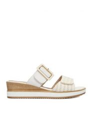 Remonte Klapki CEO-D6463-80 Écru. Klapki Remonte, bez wzorów, ze skóry, bez obcasa. Za 349.99 zł.