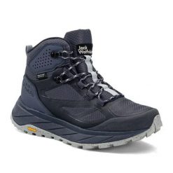 Buty trekkingowe damskie Jack Wolfskin Terraventure Texapore. Niebieskie trekkingi Jack Wolfskin, trekkingowe. Za 389.99 zł.
