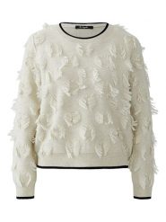 Miss Lagotte Sweter w kolorze białym rozmiar: 34. Białe swetry Miss Lagotte, bez wzorów, z wełny, bez ramiączek. Za 173.99 zł.