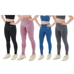 Legginsy sportowe damskie Xtreme Sportswear. Fioletowe legginsy XTREME SOCKSWEAR, bez wzorów, z elastanu, na fitness i siłownię. Za 134.50 zł.