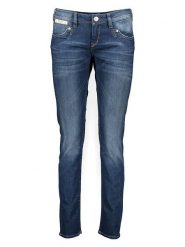 Herrlicher Dżinsy - Slim fit - w kolorze granatowym rozmiar: W27/L30. Niebieskie jeansy Herrlicher, l, z aplikacjami. Za 286.16 zł.