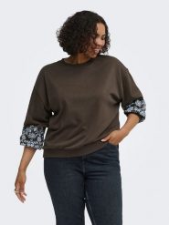 ONLY Carmakoma Bluza w kolorze brązowym rozmiar: XL-54. Brązowe bluzy Only Carmakoma, xl, bez wzorów, bez kaptura. Za 81.95 zł.