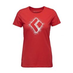 Koszulka damska bawełniana Black Diamond Chalked Up 2.0 Tee z krótkim rękawem. Czerwone koszulki sportowe Black Diamond, bez wzorów, z bawełny, bez ramiączek. Za 166.05 zł.