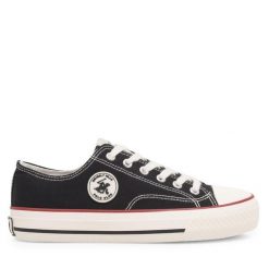 Trampki Beverly Hills Polo Club. Czarne trampki Beverly Hills Polo Club, bez wzorów, bez zapięcia. Za 119.99 zł.