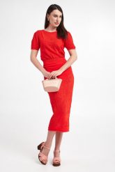 Bluzka damska dzianinowa TWINSET. Bluzki Twinset Milano, s, bez wzorów, z dzianiny, bez kołnierzyka, bez ramiączek. W wyprzedaży za 386.37 zł.