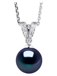 ATELIERS SAINT GERMAIN Srebrny naszyjnik z perłą - dł. 42 cm rozmiar: onesize. Niebieskie naszyjniki ATELIERS SAINT GERMAIN, z cyrkonią, srebrne. Za 391.99 zł.