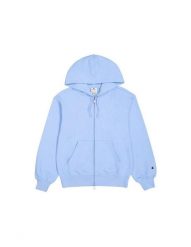 Bluza damska Champion Full Zip Hoodie Sweatshirt 117787. Fioletowe bluzy Champion, xl, bez wzorów, z bawełny, bez kaptura. Za 216.99 zł.