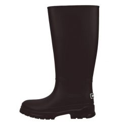 Damskie Codzienne Wodoodporne Gumowe Brązowe Kalosze Kubota 40. Brązowe kalosze Kubota, bez wzorów, z gumy, przed kolano. Za 209.99 zł.