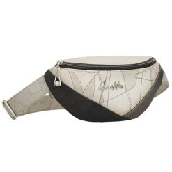 Torebka nerka damska Anekke, nerka z zamkiem błyskawicznym i regulowanym paskiem ozdobiona subtelnym nadrukiem oraz metalowym logo, beżowa, 42815-745. Brązowe torebki klasyczne Anekke, bez wzorów, z nadrukiem, bez dodatków. Za 269.00 zł.