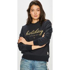 Femi Stories - Bluza. Czarne bluzy Femi Stories, m, z aplikacjami, z bawełny, bez kaptura. W wyprzedaży za 199.90 zł.