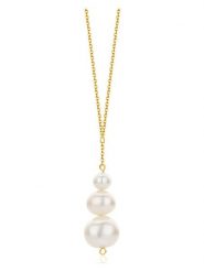 Diamant Exquis Złoty naszyjnik z zawieszką - dł. 45 cm rozmiar: onesize. Żółte naszyjniki Diamant Exquis, z perłą, złote. Za 874.45 zł.