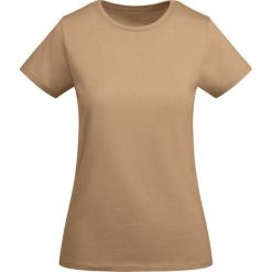 Damska Koszulka Z Krótkim Rękawem Breda. Brązowe bluzki ROLY, xl, bez wzorów, sportowe, bez kołnierzyka, bez ramiączek. Za 42.99 zł.