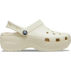 Sandały damskie Crocs CLASSIC PLATFORM CLOG. Brązowe sandały Crocs, bez wzorów, sportowe, bez obcasa, bez zapięcia. Za 269.96 zł.