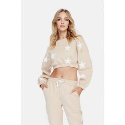 Bluza fitness damska Cardio Bunny Milky way. Brązowe bluzy Cardio Bunny, m, bez wzorów, bez kaptura. Za 99.00 zł.