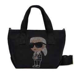 Torebka KARL LAGERFELD. Czarne torebki klasyczne KARL LAGERFELD, bez wzorów, bez dodatków. Za 379.99 zł.