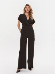 Boss Kombinezon Debasa 50500086 Czarny Wide Leg. Czarne sukienki Boss, bez wzorów, z wiskozy, bez kołnierzyka, bez ramiączek. Za 1,999.00 zł.