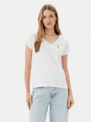 Pieces T-Shirt Tilly 17157705 Biały Regular Fit. Białe t-shirty Pieces, xs, bez wzorów, z bawełny, bez kołnierzyka, bez ramiączek. Za 49.99 zł.