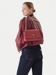 Guess Torebka 178575 Czerwony. Czerwone torebki klasyczne Guess, z aplikacjami, ze skóry, bez dodatków. Za 319.99 zł.