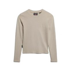 Bluza damska Superdry Essential Logo Gd. Szare bluzy Superdry, bez wzorów, bez kaptura. W wyprzedaży za 141.75 zł.