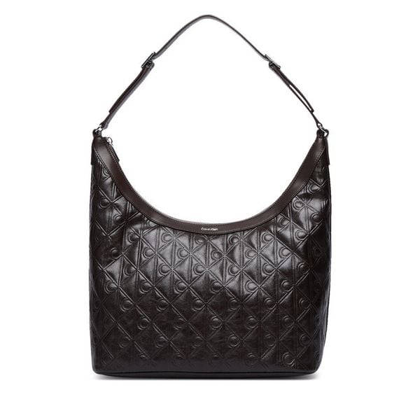 Torebka Calvin Klein. Brązowe torebki klasyczne Calvin Klein, bez wzorów, bez dodatków. Za 649.99 zł.