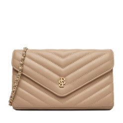 Torebka Badura. Brązowe kopertówki Badura, bez wzorów, bez dodatków. Za 129.99 zł.