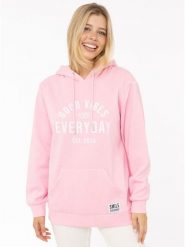 Zwillingsherz Bluza "Everyday" w kolorze jasnoróżowym rozmiar: L/XL. Różowe bluzy Zwillingsherz, l, bez wzorów, z kapturem. Za 214.19 zł.