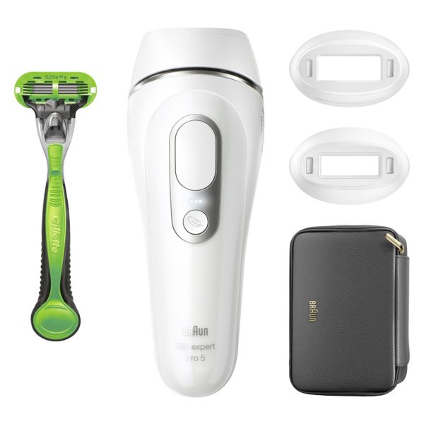 Braun Silk-expert Pro 5 PL5145 IPL biało-srebrny. Depilatory Braun. Za 1,425.00 zł.