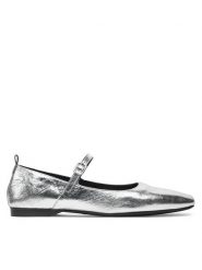 Vagabond Shoemakers Baleriny Delia 5307-483-79 Srebrny. Szare baleriny Vagabond Shoemakers, bez wzorów, ze skóry, bez obcasa. Za 359.99 zł.