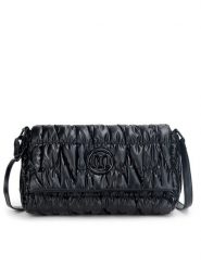 Monnari Torebka TORIMP0-24Z-BAG4840-K020D000-R00 Czarny. Czarne listonoszki Monnari, bez wzorów, z materiału, bez dodatków. Za 69.99 zł.